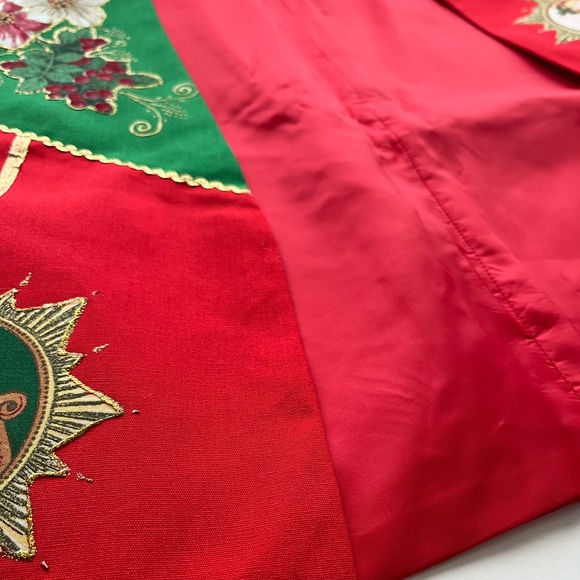 Handmade Unique Christmas Vest with Angel Appliqués - Picture 9 of 15